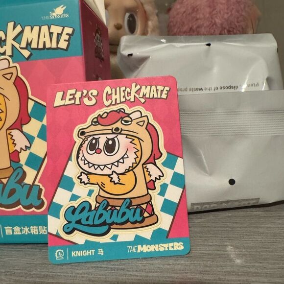 The Monsters Labubu Let’s Checkmate Fridge Magnet - Knight - Picture 2 of 4